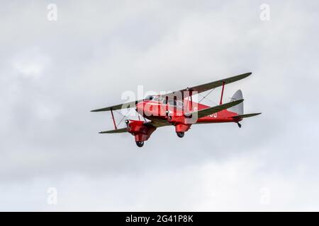 De Havilland DH90 Dragonfly bei Shoreham airshow Stockfoto