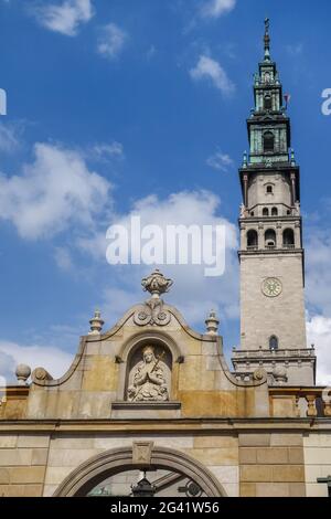 Teilansicht Jasna Gora Kloster in Czestochowa Polen Stockfoto