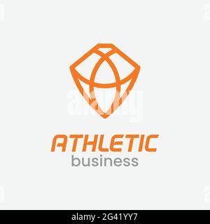 Anschreiben Initial A für Athletic Logo Design-Vorlage. Geeignet für Athletic Sport Fashion Adventure Gear Marke Bekleidung Business Company Schmuck Logo Stock Vektor