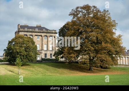 Blick auf die Royal Crescent in Bath Somerset Stockfoto