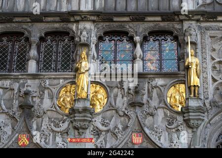 Die Basilika des Heiligen Blutes in Marktplatz Brügge-Westflandern-Belgien Stockfoto