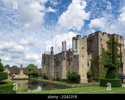 Ansicht des Hever Castle in Kent Hever Stockfoto