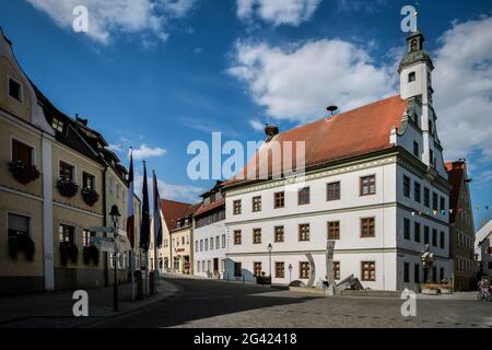 Rathaus von Gundelfingen an der Donau, Bezirk Dillingen, Bayern, Deutschland Stockfoto