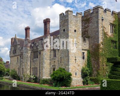 Ansicht des Hever Castle in Kent Hever Stockfoto