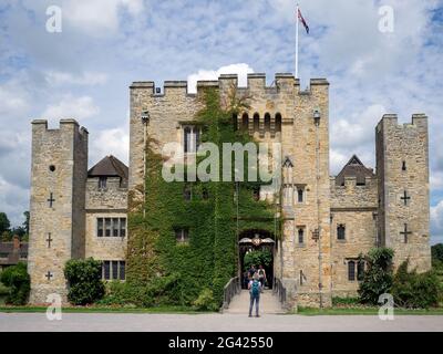 Ansicht des Hever Castle in Kent Hever Stockfoto