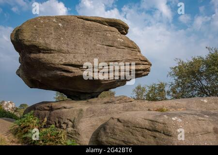 Malerischer Blick auf Brimham Rocks in Yorkshire Dales National Park Stockfoto