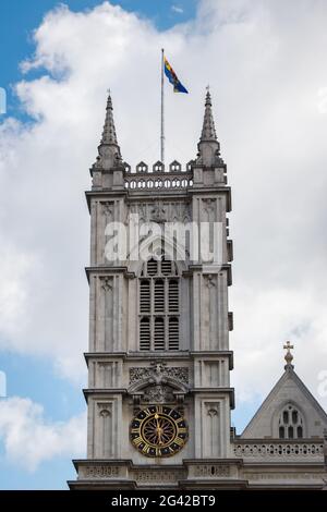 LONDON/GROSSBRITANNIEN - 21. März: Außenansicht von Westminster Abbey in London am 21. März 2018 Stockfoto