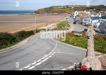 BROAD HAVEN, PEMBROKESHIRE/UK - SEPTEMBER 14 : Blick auf das war Memorial in Broad Haven Pembrokeshire am 14. September 2019. Unide Stockfoto