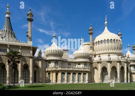 BRIGHTON, Sussex/UK - 31. August: Blick auf den Royal Pavilion in Brighton, Sussex am 31. August 2019 Stockfoto