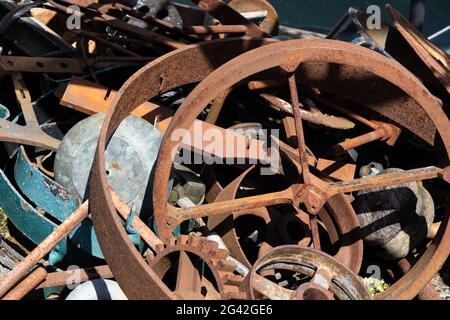 BRISTOL, Großbritannien - 14. Mai: Verschiedenes von Schiffsausrüstungen durch die SS Great Britain im Trockendock in Bristol am 14. Mai 2019 Stockfoto