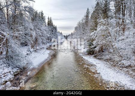 Der Lofer in Reit im Winkl im Winter, Bayern, Deutschland Stockfoto