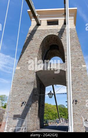 BRISTOL, Großbritannien - 13. Mai: Blick auf die Clifton Suspension Bridge in Bristol am 13. Mai 2019 Stockfoto