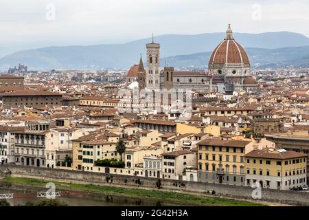 Florenz, Toskana/Italien - Oktober 20: Skyline von Florenz am 20. Oktober 2019 Stockfoto