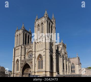 BRISTOL, Großbritannien - 14. Mai: Blick auf die Kathedrale in Bristol am 14. Mai 2019 Stockfoto