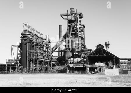 Stahlwerke Phoenix-West, Hoerde, Dortmund, Ruhrgebiet, Nordrhein-Westfalen, Deutschland, Europa Stockfoto