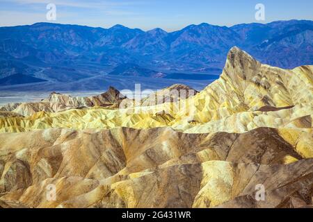 Zabriskie Point. Sonnenuntergang Stockfoto