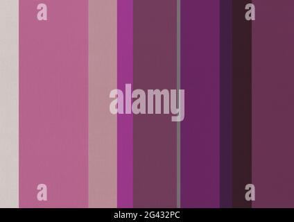 Baumwollstoff-Textur bedruckt mit violetten Streifen. Stockfoto