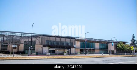 Der Ed Roberts Campus in Berkeley, Kalifornien. Der Ed Roberts Campus erinnert an das Leben und die Arbeit von Edward V. Roberts, einem frühen Führer in der Indep Stockfoto