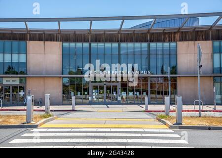 Der Ed Roberts Campus in Berkeley, Kalifornien. Der Ed Roberts Campus erinnert an das Leben und die Arbeit von Edward V. Roberts, einem frühen Führer in der Indep Stockfoto