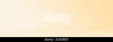 Studio Hintergrund - Helles Gold Farbverlauf horizontal Studio Zimmer Wand Hintergrund. Stockfoto