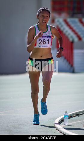 Cochabamba, Bolivien. Juni 2021. COCHABAMBA, OR - 18.06.2021: GRAND PRIX CLASIFICATORIA OLIMPIADAS - während des Grand Prix Clasificatoria Olimpiadas, der im Pista Atletica GAMC in Cochabamba stattfand, OR. Quelle: Foto Arena LTDA/Alamy Live News Stockfoto