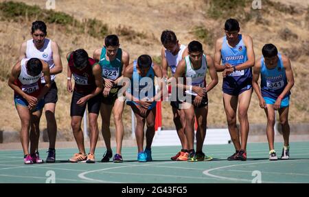 Cochabamba, Bolivien. Juni 2021. COCHABAMBA, OR - 18.06.2021: GRAND PRIX CLASIFICATORIA OLIMPIADAS - während des Grand Prix Clasificatoria Olimpiadas, der im Pista Atletica GAMC in Cochabamba stattfand, OR. Quelle: Foto Arena LTDA/Alamy Live News Stockfoto