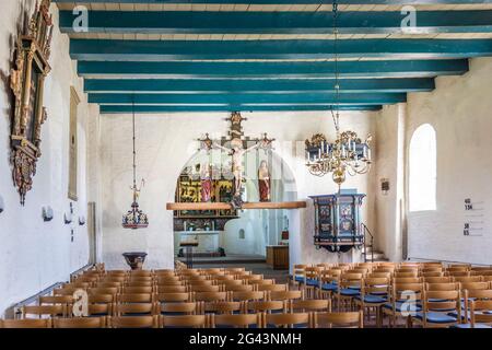 Kirche in St. Peter-Dorf, Nordfriesland, Schleswig-Holstein Stockfoto