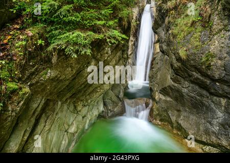 Wasserfall, Tatzelwurm, Sudelfeld, Bayerische Alpen, Oberbayern, Bayern, Deutschland Stockfoto