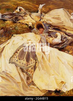 John Singer Sargent - Zwei Mädchen Weiße Kleider 1909 Stockfoto