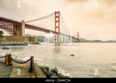 San Francisco Golden Gate Bridge Stockfoto