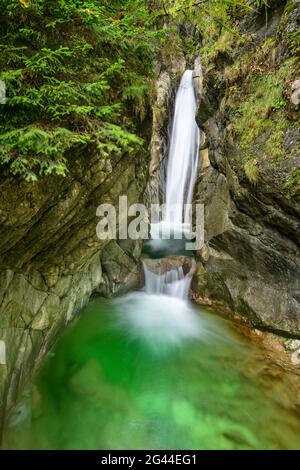 Wasserfall, Tatzelwurm, Sudelfeld, Bayerische Alpen, Oberbayern, Bayern, Deutschland Stockfoto