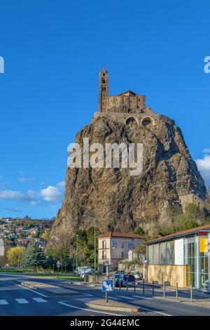 Saint Michel d'Aiguilhe, Le Puy-en-Velay, Frankreich Stockfoto