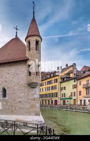 Palais de l'Ile, Annecy, Frankreich Stockfoto