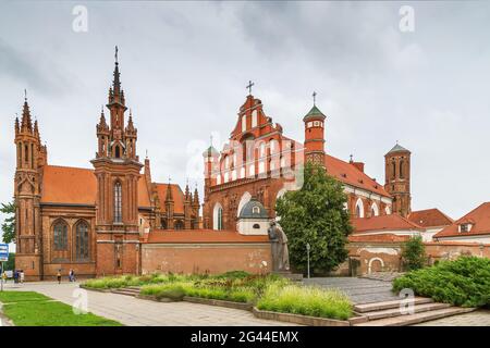 Bernardinenkirche, Vilnius, Litauen Stockfoto