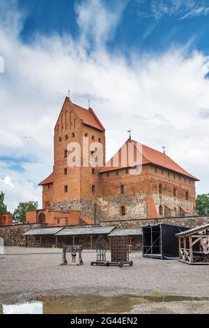 Insel-Burg Trakai, Litauen Stockfoto