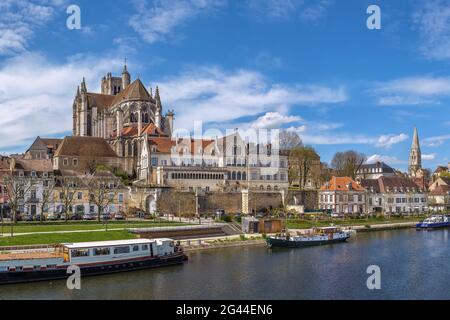 Kathedrale Von Auxerre, Frankreich Stockfoto