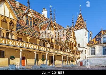 Hospices de Beaune in Beaune, Frankreich Stockfoto