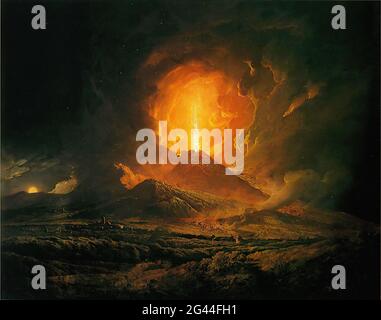 Joseph Wright von Derby (1734-1797) - eine Eruption Vesuv gesehen Portici C 1776 Stockfoto