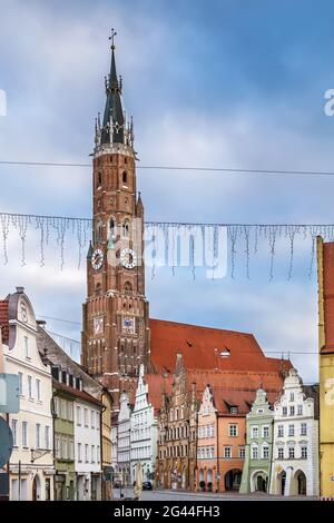 St. Martin Kirche, Landshut, Deutschland Stockfoto