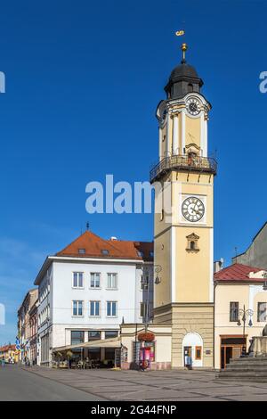 Uhrturm, Banska Bystrica, Slowakei Stockfoto