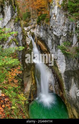 Wasserfall, Tatzelwurm, Sudelfeld, Bayerische Alpen, Oberbayern, Bayern, Deutschland Stockfoto