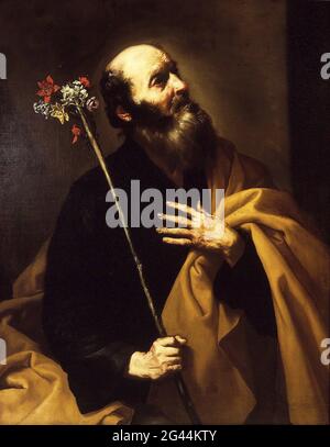 Jusepe De Ribera - Saint Joseph mit dem Blütenstab Stockfoto