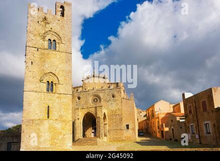 Erice Duomo, Erice, Sizilien, Italien, Europa, Stockfoto