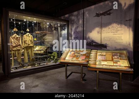 115 Tage Interpretationszentrum Museum in Corbera d'Ebre, wo der Konflikt der Schlacht von Ebro während des spanischen Bürgerkrieges erklärt wird, Spanien Stockfoto