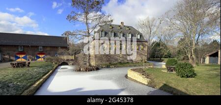 Mittelalterliche Kleeburg, Schloss in Weidesheim Stockfoto