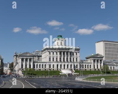 Pashkov House berühmte klassische Gebäude in Moskau Stockfoto