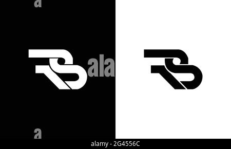 RS RB Letter Business Logo Design-Symbol Stock Vektor