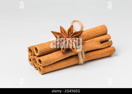 Zimt und Anis Stockfoto