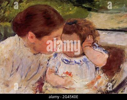 Mary Cassatt (1843-1826) - Susan Trosting Baby No 1 C 1881 Stockfoto