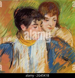 Mary Cassatt (1843-1826) - Zwei Schwestern 1893 Stockfoto